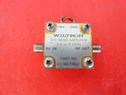 Supply WILTRON amplifier 2-8GHz 15V SMA 60-ND-19021