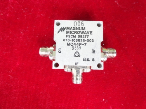 MICROWAVE MC44P-7 3.5-8.5GHz MAGNUM RF microwave coaxial double balanced mixer