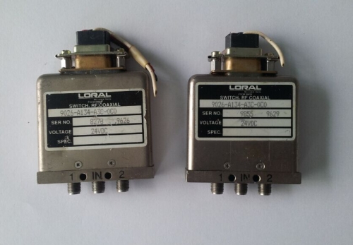 LORAL 9026-A134-A3C-00 DC-18GHZ SPDT RF coaxial switch 24V SMA