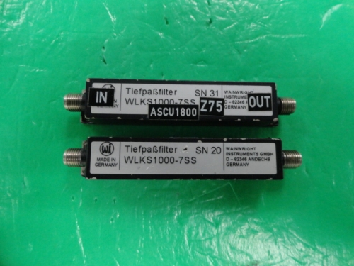 WLKS1000-7SS 1000MHz WAINWRIGH RF microwave coaxial low pass filter SMA