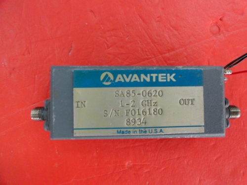 Supply SA85-0620 1.0-2.0GHz AVANTEK low noise amplifier SMA 15V