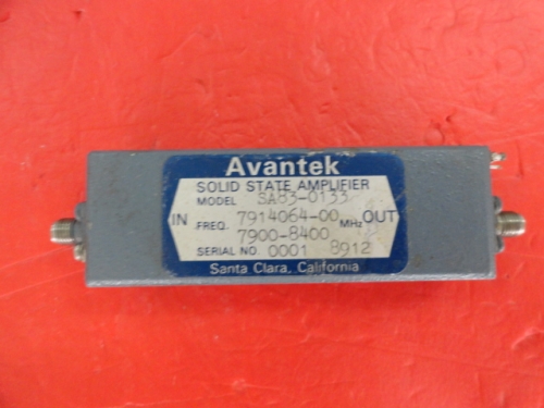 Supply SA83-0133 7900-8400MHz AVANTEK amplifier SMA Vin:15V