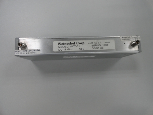 150T-30 Weinschel programmable step attenuator 0-31dB 12V SMA DC-18GHZ