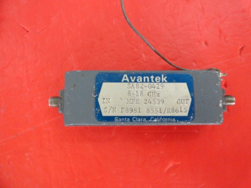 Supply AVANTEK amplifier 8-18GHz 12V SMA SA82-0429