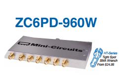 ZC6PD-960W-S+ 700-1000MHz Mini-Circuits a sub six power divider SMA