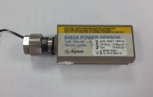 8483A 10MHZ-2GHZ Agilent 75 power probe -30dBto+20dB 1uW-100mW