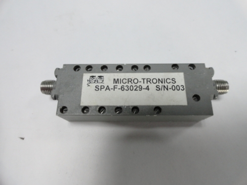 SPA-F-63029-4 6-18GHZ MICRO-TRONICS RF high pass filter SMA (F-F)