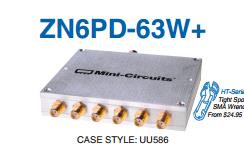 ZN6PD-63W-S+ 1800-6000MHZ Mini-Circuits a sub six power divider SMA