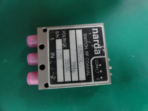 Narda SEM020L DC-18GHZ SPDT RF coaxial switch 28V SMA