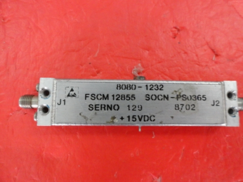 Supply amplifier 4.5-17GHz G:25dB 15V SMA 8080-1232