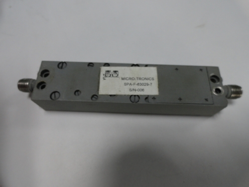 SPA-F-63029-7 2-6GHZ MICRO-TRONICS RF bandpass filter SMA (F-F)