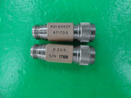 A717DS KDI radio frequency coaxial fixed attenuator 1.2dB 2W N DC-18GHz