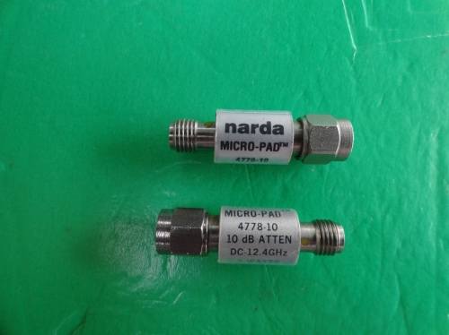 4778-10 DC-12.4GHz 10dB NARDA coaxial fixed attenuator SMA 2W