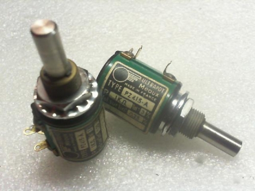 France FRANCE... PZ415--A. multi turn potentiometer.1K. axis 15mmX6.mm