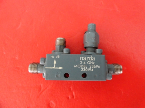 Narda 23696 6dB SMA coaxial directional coupler 2-4GHz