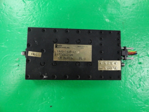 ASSOCIATES FX20-1498-01 DADEN radio frequency controlled phase shifter SMA