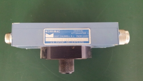 AU46AN-4.3G DC-4.3G 55dB MERRIMAC RF microwave hand adjustable variable attenuator