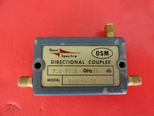 Supply 200556-20 7.0-11.0GHz 20dB M/A-COM directional coupler SMA