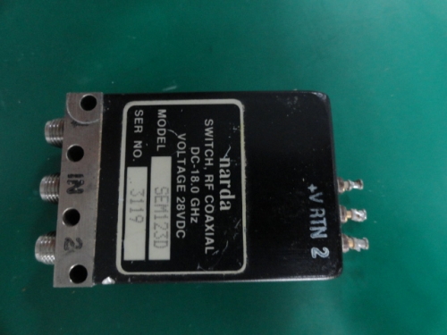 Narda SEM123D DC-18GHZ SPDT RF coaxial switch 28V SMA