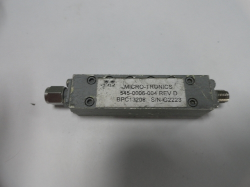 545-0006-004 13.7-14.5GHZ MICRO-TRONICS RF bandpass filter SMA