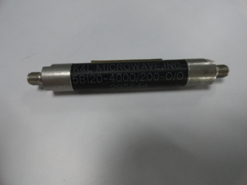 5B120-4000/200-O/O 3.9-4.1GHZ K&L RF microwave bandpass filter SMA