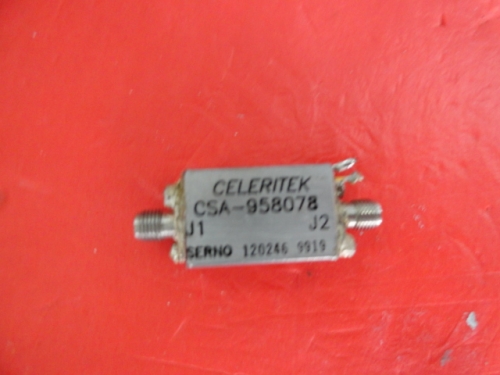Supply CELERITEK amplifier 15V SMA CSA-958078