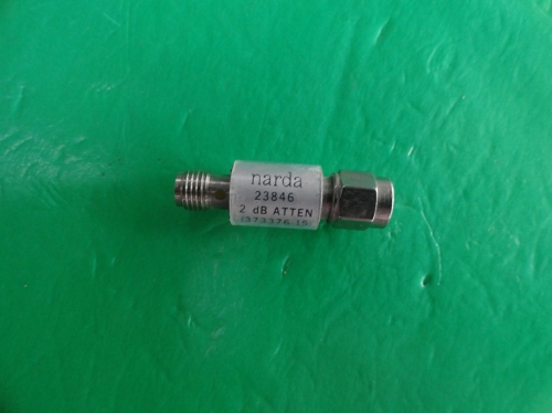 NARDA 23846 coaxial fixed attenuator Att:2dB P:2W SMA DC-18GHz