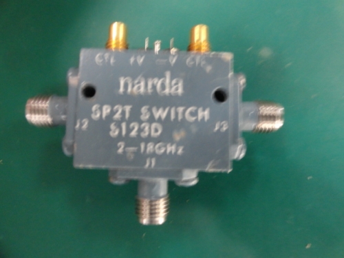 Narda S123D 2-18GHZ SPDT RF microwave semiconductor switch 12V SMA