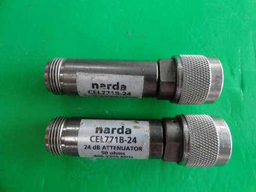 CEL771B-24 NARDA coaxial fixed attenuator 24dB 2W N 0.8-2.2GHz