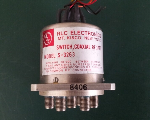 RLC ELECTRONICS S-3263 DC-18GHZ 28V single pole six throw RF switch SMA