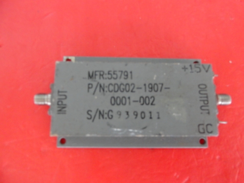 Supply amplifier 0.2-18GHz G:35dB 15V SMA CDG02-1907-0001-002