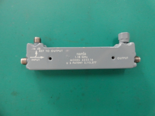 Supply 4222-16 1-18GHZ -16dB Narda radio frequency directional coupler SMA