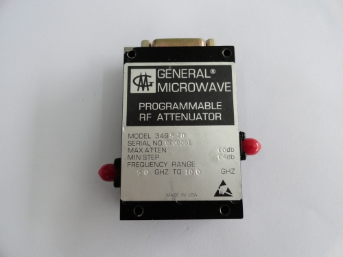 Programmable step attenuator MICROWAVE 3495-80 80dB 5-10GHz SMA GENERAL