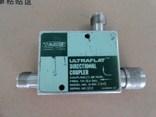 Supply X-910-20-9 7-12.4GHz Coup:20dB WAVECOM directional coupler N