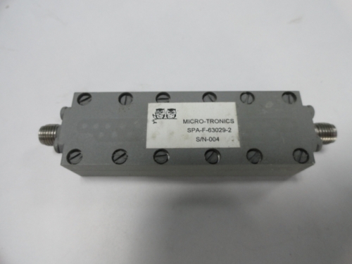 SPA-F-63029-2 6-12GHZ MICRO-TRONICS RF bandpass filter SMA (F-F)