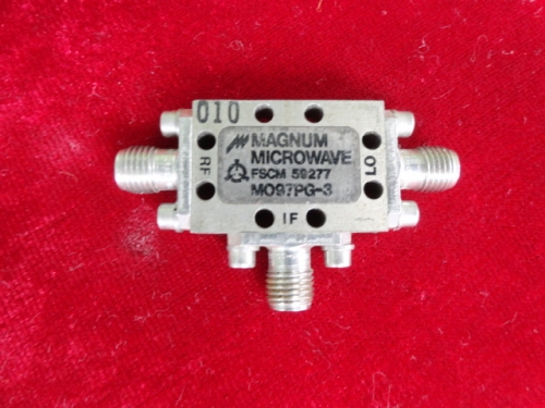 MO97PG-3 2.5-12.7GHz MAGNUM RF microwave coaxial high frequency double balanced mixer SMA