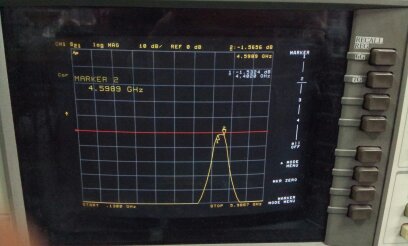 Original imported 4.395-4.589GHZ RF microwave bandpass filter SMA