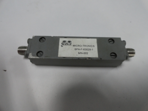SPA-F-63029-1 12-18GHZ MICRO-TRONICS RF high pass filter SMA (F-F)