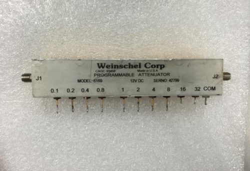 6169/3209-1E 64.50dB DC-3GHz Weinschel programmable step attenuator 12V