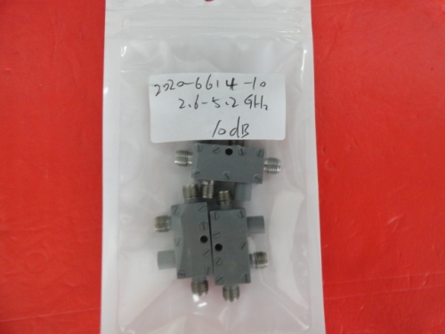 Supply 2020-6614-10 2.6-5.2GHz 10dB M/A-COM directional coupler SMA