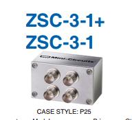 ZSC-3-1+ 1-200MHZ Mini-Circuits a sub three power divider BNC