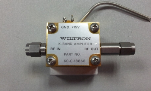 60-C-18868 18-26.5GHZ WILTRON low noise amplifier gain 15V 7DB