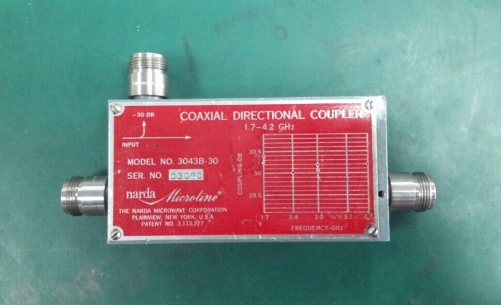 3043B-30 1.7-4.2GHZ Narda coaxial directional coupler N 30dB