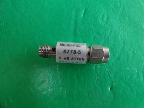 4778-5 NARDA coaxial fixed attenuator 5dB 2W SMA DC-12.4GHz