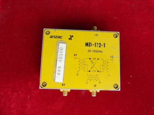 MD-112-1 0.01-10GHz SMA ANAZAC RF microwave coaxial high frequency double balanced mixer