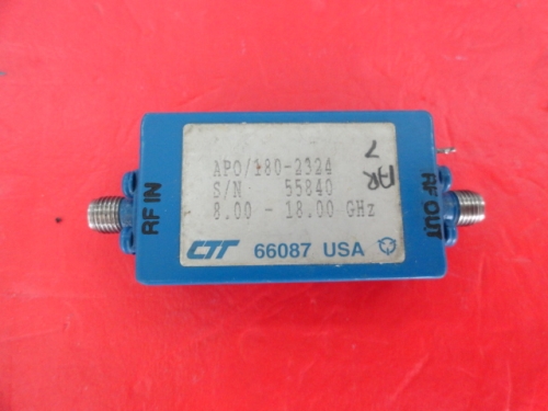Supply APO/180-2324 8-18GHz CTT amplifier SMA 15V