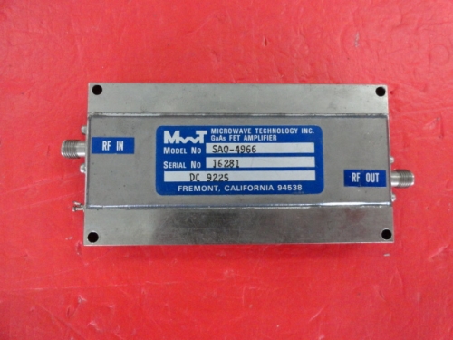 Supply MWT amplifier 15V SMA SAO-4966