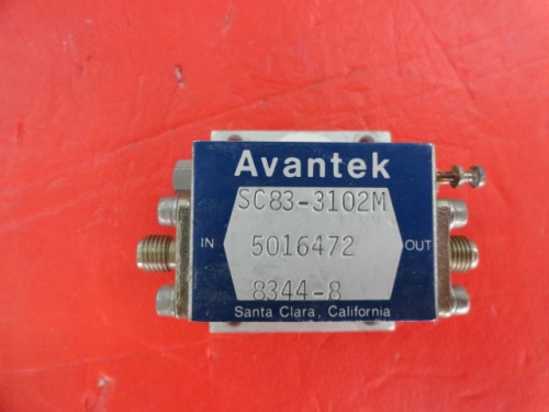Supply AVANTEK low noise amplifier 15V SMA SC83-3102M