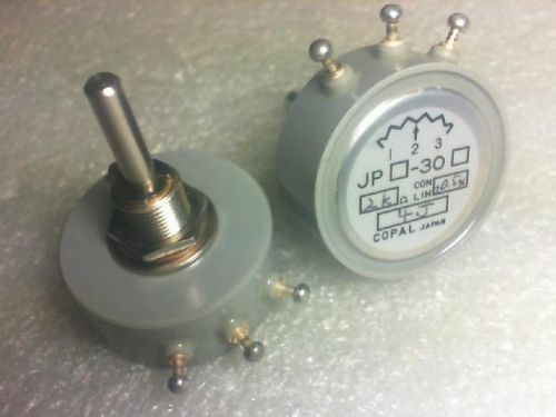 Japan cobio COPAL precise multi turn potentiometer JP30//2K.. Axis 4mmX25mm360. No stop