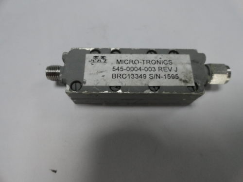 545-0004-003 DC-9.5GHZ MICRO-TRONICS RF bandpass filter SMA (F-M)